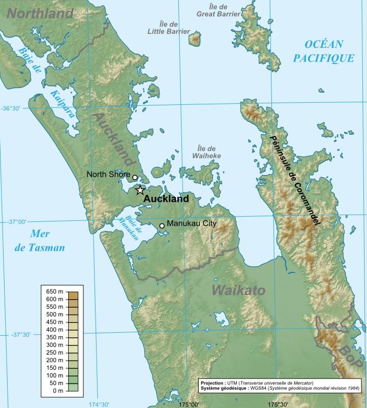 Auckland peta geologi