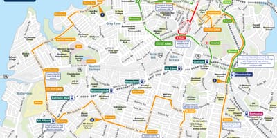 Auckland bas peta laluan